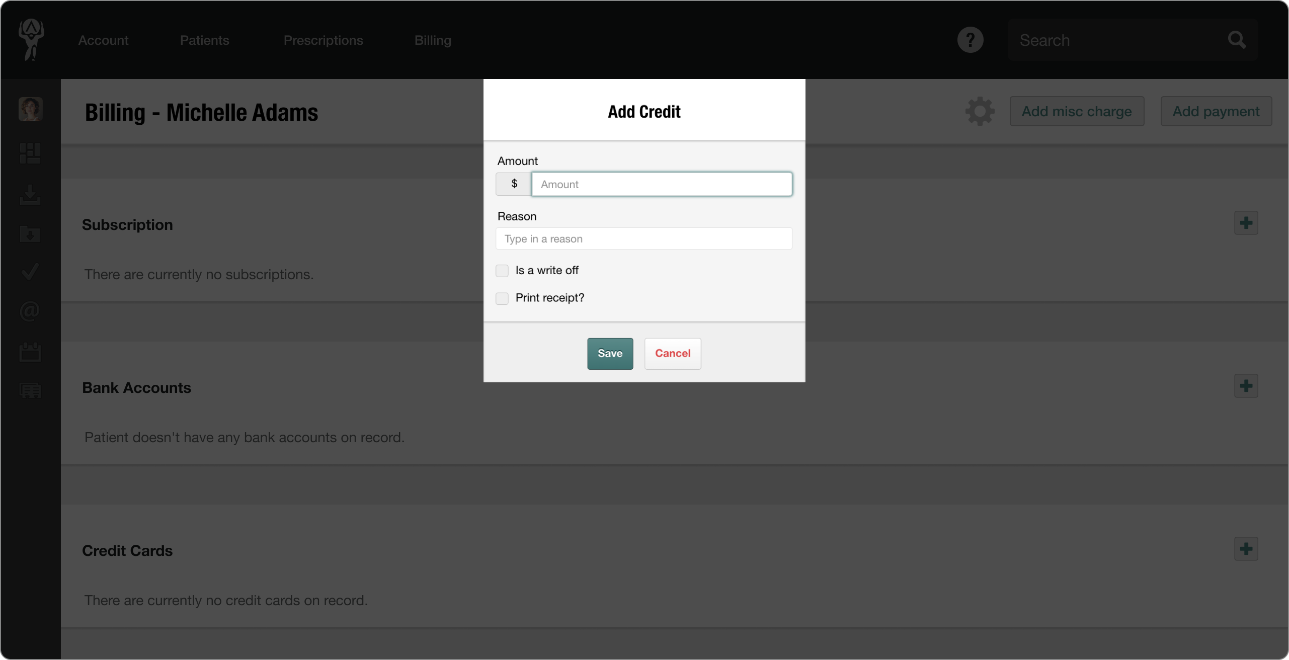 5-Patient Billing-Adding Credits, Notes, and Insurance Information.png